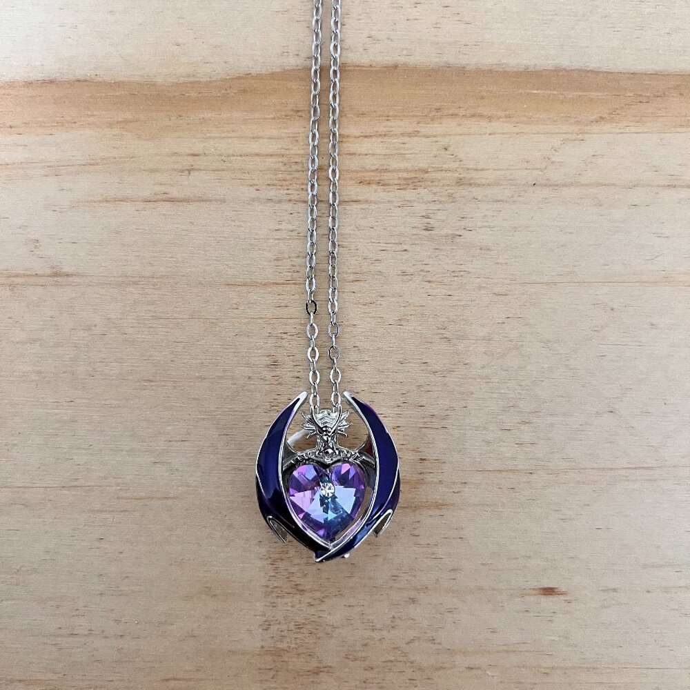 Purple  Dragon‎ Pendant Necklace